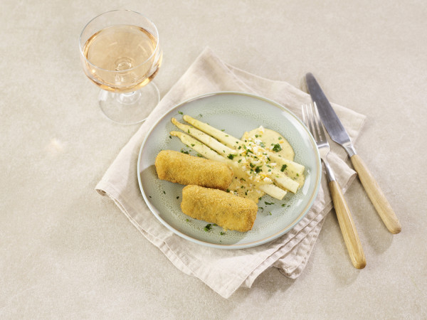 Kroketten met witte asperges