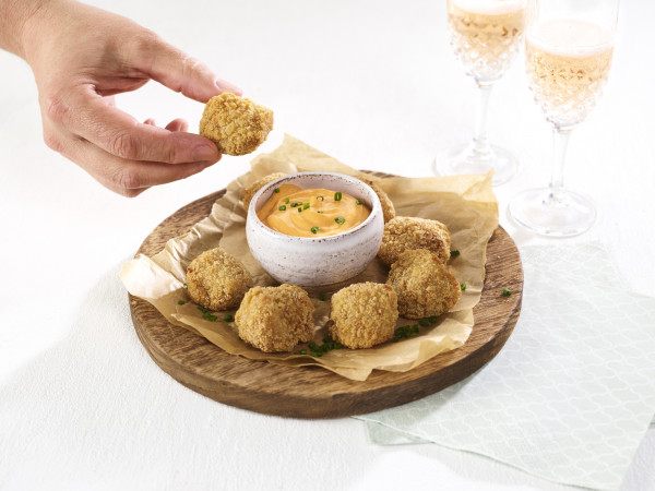 Mini kroketjes cheesy vegan